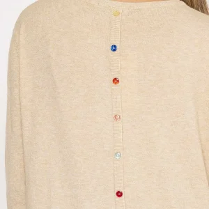 J'aime la Vie Button Detail Knit In Beige*Women Jumpers & Cardigans