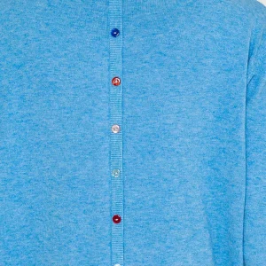 J'aime la Vie Button Detail Knit In Blue*Women Jumpers & Cardigans