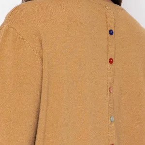 J'aime la Vie Button Detail Knit In Camel*Women Jumpers & Cardigans