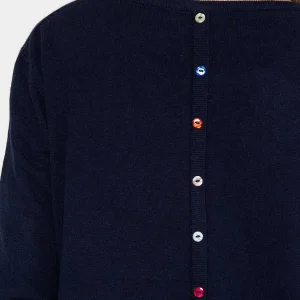J'aime la Vie Button Detail Knit In Navy*Women Jumpers & Cardigans