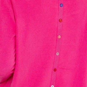 J'aime la Vie Button Detail Knit In Pink*Women Jumpers & Cardigans