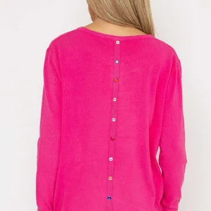 J'aime la Vie Button Detail Knit In Pink*Women Jumpers & Cardigans