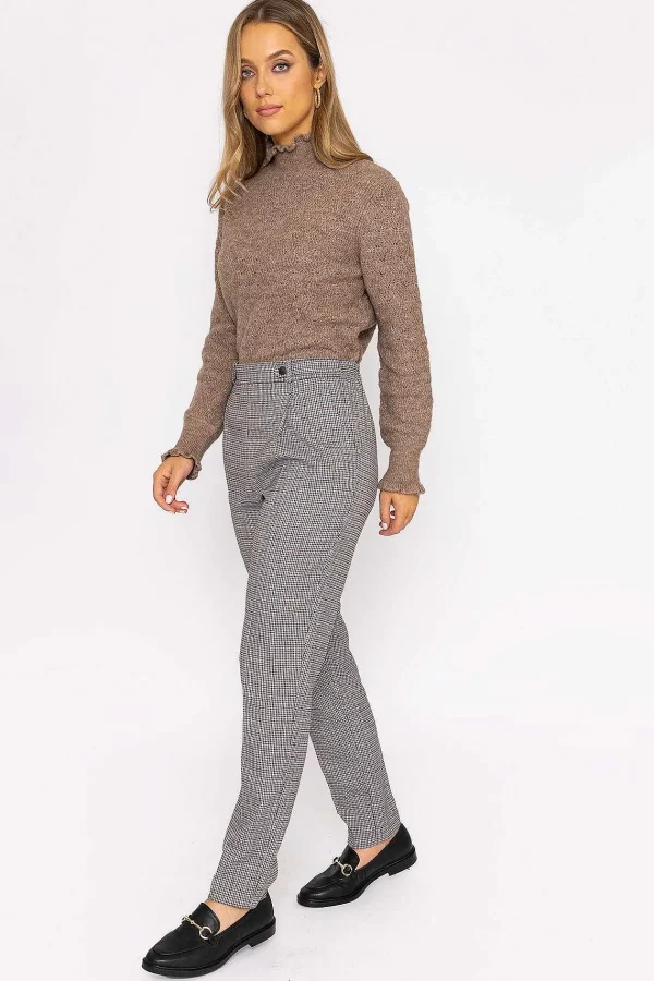 Rowen Avenue Button Detail Tailored Pant In Park Check Print*Women Jeans & Trousers