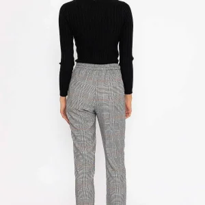 Rowen Avenue Button Detail Tailored Pant In Check Print*Women Jeans & Trousers
