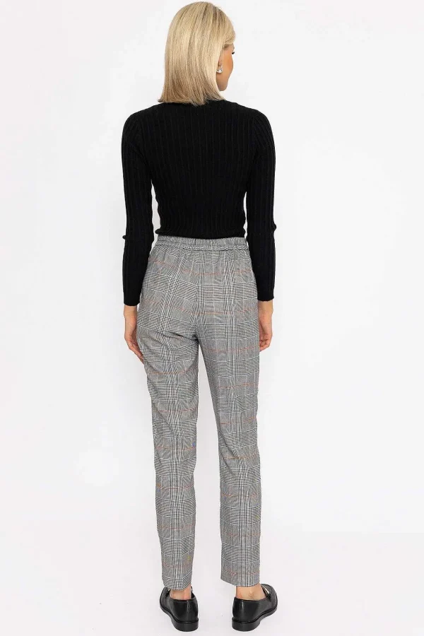 Rowen Avenue Button Detail Tailored Pant In Check Print*Women Jeans & Trousers