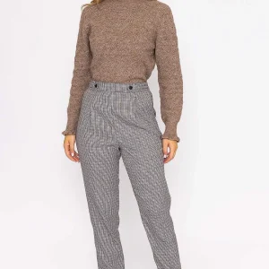 Rowen Avenue Button Detail Tailored Pant In Park Check Print*Women Jeans & Trousers