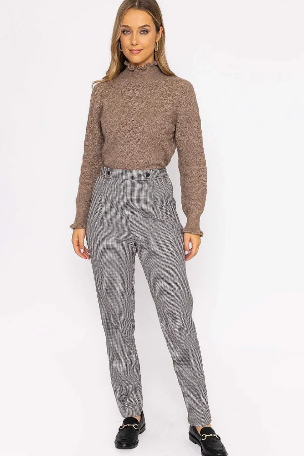 Rowen Avenue Button Detail Tailored Pant In Park Check Print*Women Jeans & Trousers