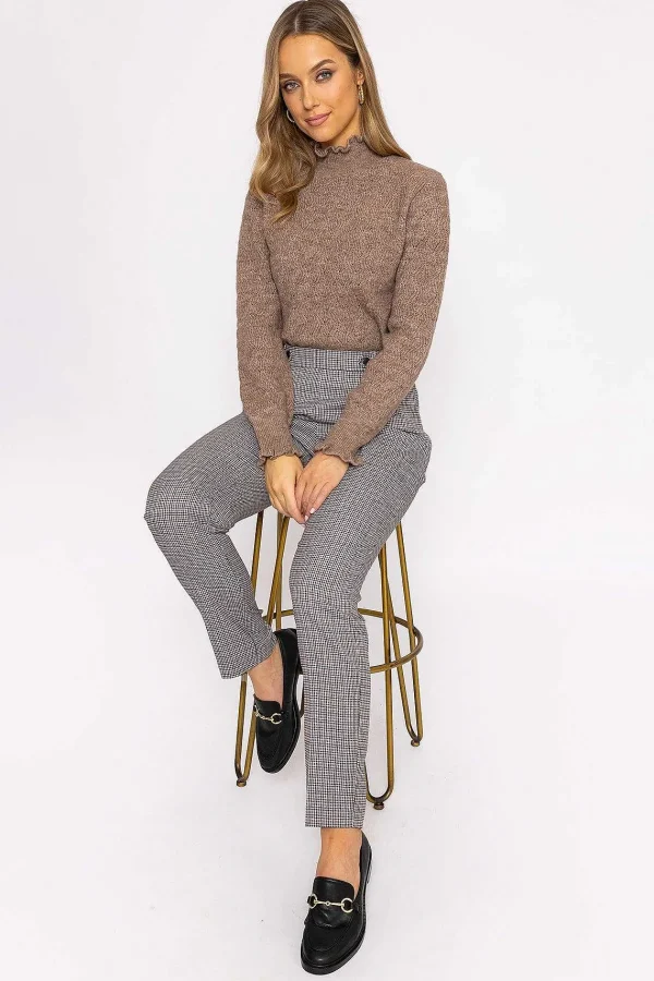 Rowen Avenue Button Detail Tailored Pant In Park Check Print*Women Jeans & Trousers