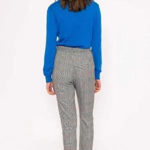 Rowen Avenue Button Detail Tailored Pant In Check Print*Women Jeans & Trousers