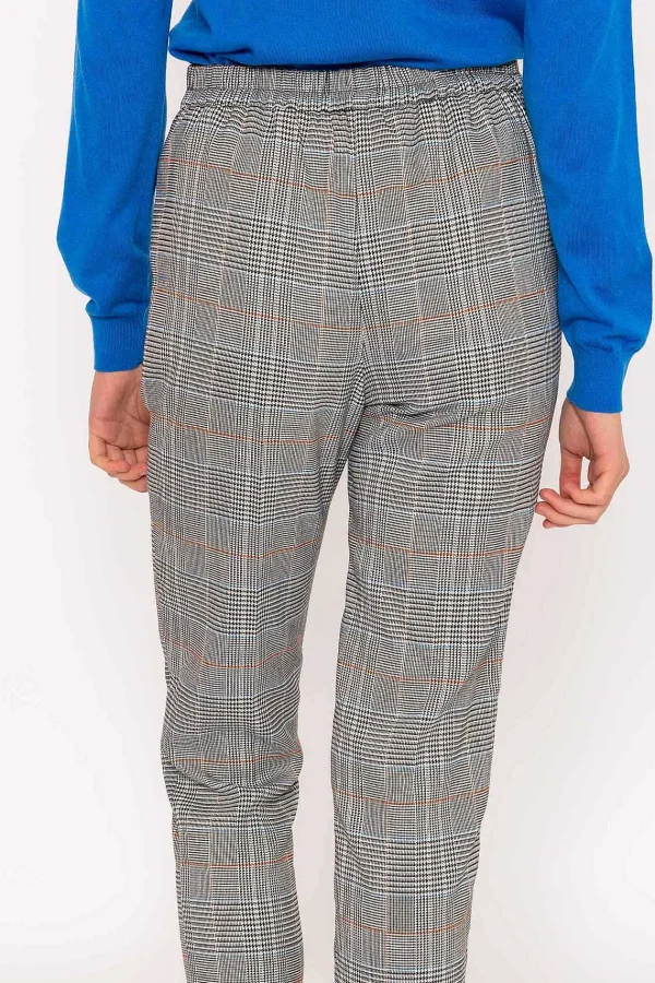 Rowen Avenue Button Detail Tailored Pant In Check Print*Women Jeans & Trousers