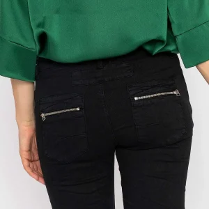 J'aime la Vie Button Front Jeans In Black*Women Jeans & Trousers