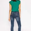 J'aime la Vie Button Front Jeans In Dark Denim*Women Jeans & Trousers
