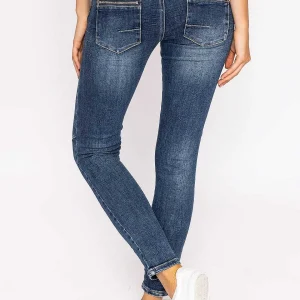J'aime la Vie Button Front Jeans In Dark Denim*Women Jeans & Trousers
