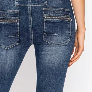 J'aime la Vie Button Front Jeans In Dark Denim*Women Jeans & Trousers