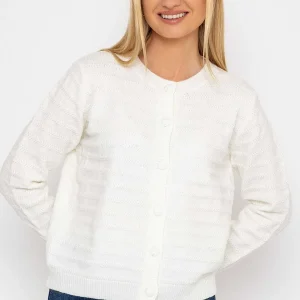J'aime la Vie Button Up Cardigan In Ecru*Women Jumpers & Cardigans