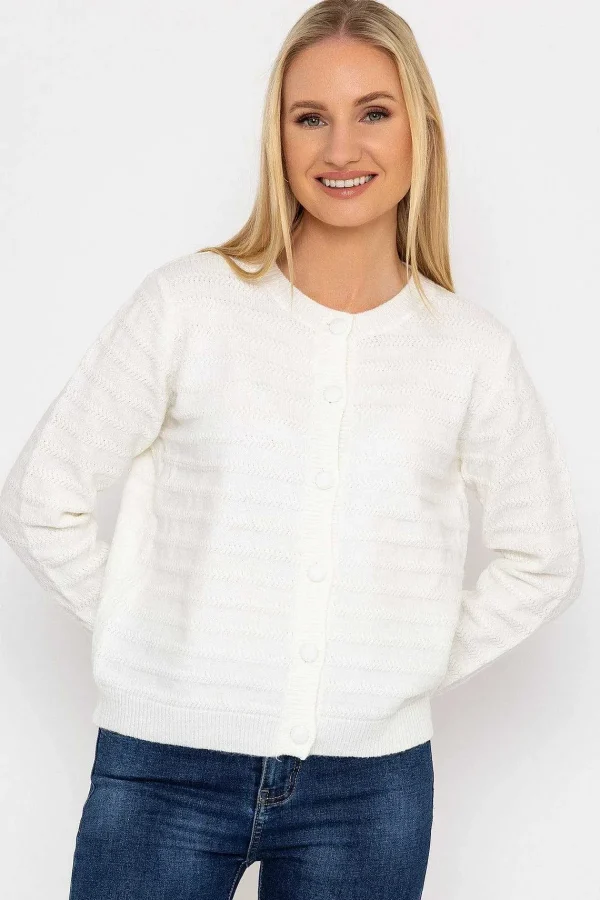 J'aime la Vie Button Up Cardigan In Ecru*Women Jumpers & Cardigans