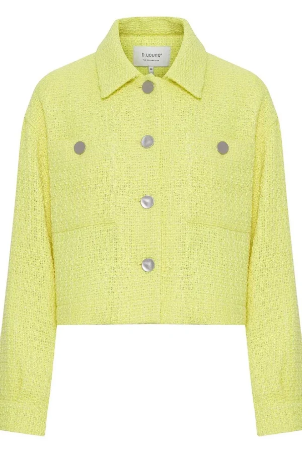 B.Young Bydadena Yellow Tweed Jacket*Women Coats & Jackets
