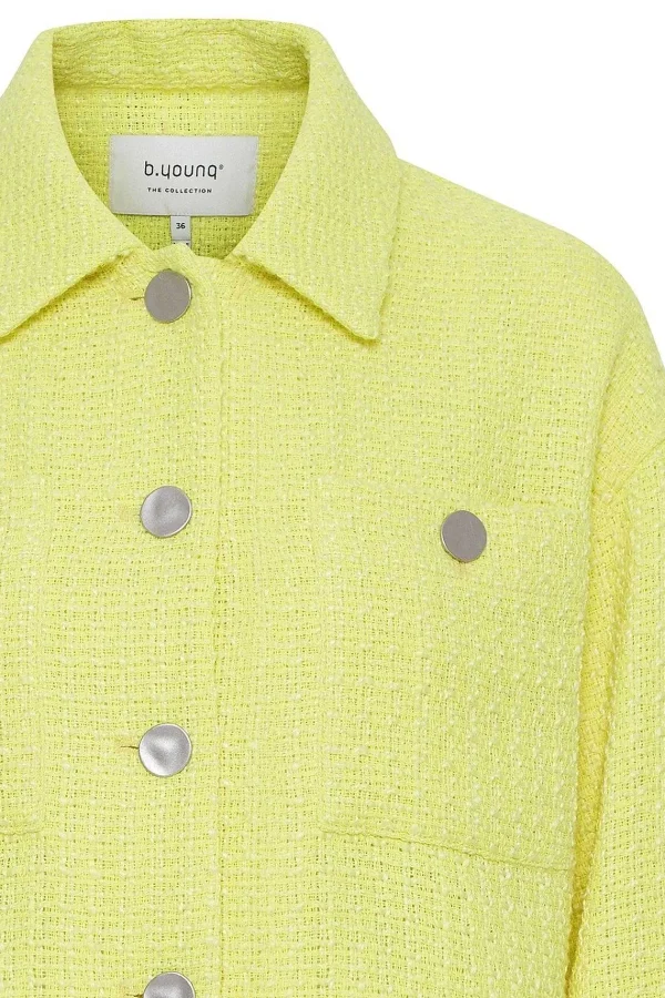 B.Young Bydadena Yellow Tweed Jacket*Women Coats & Jackets