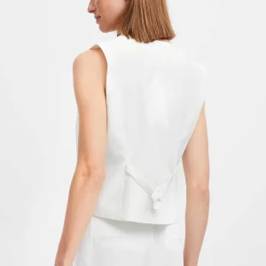 B.Young Bydeceri White Waistcoat*Women Tops & Blouses
