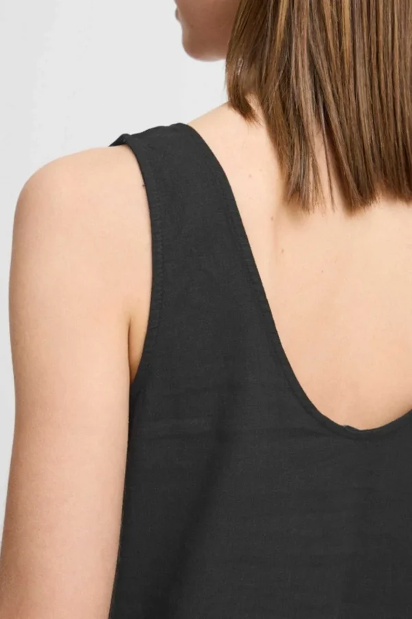 B.Young Byfalakka Black Vest Top*Women Tops & Blouses