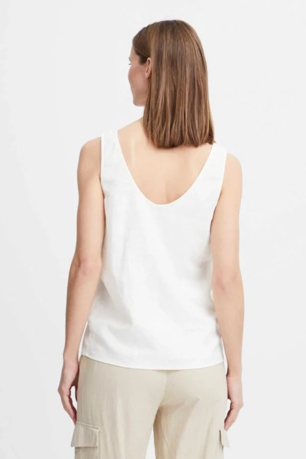 B.Young Byfalakka White Vest Top*Women Tops & Blouses
