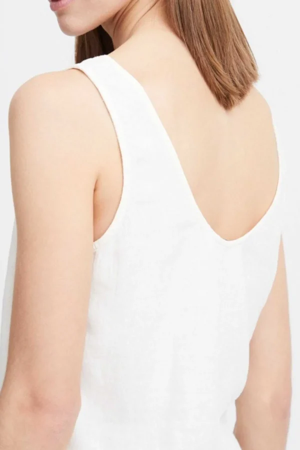 B.Young Byfalakka White Vest Top*Women Tops & Blouses