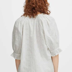 B.Young Bygenna White Cotton Blouse*Women Tops & Blouses
