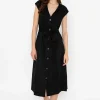 B.Young Byilini Black Midi Dress*Women Dresses & Jumpsuits