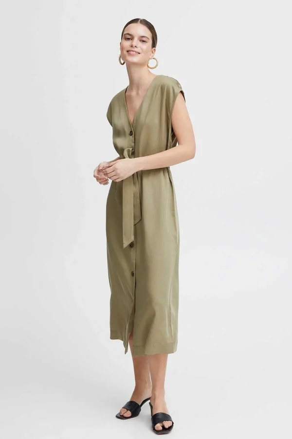 B.Young Byilini Green Midi Dress*Women Dresses & Jumpsuits