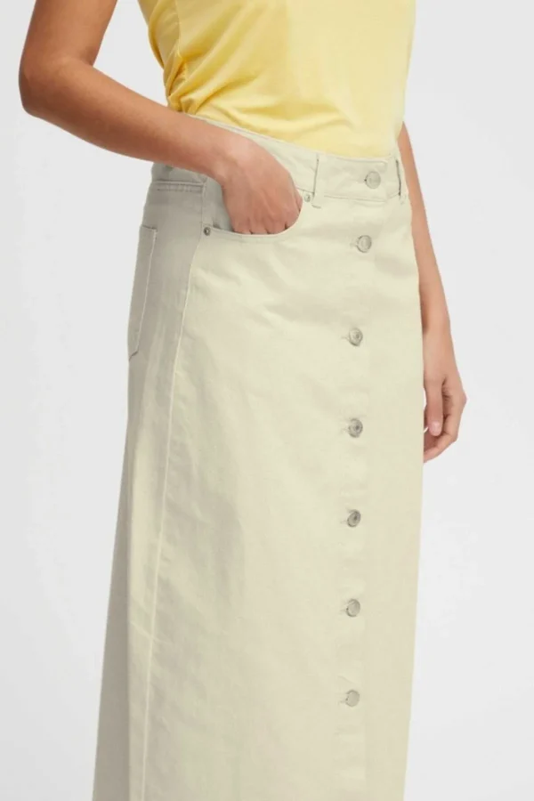 B.Young Bykatsa Cream Midi Skirt*Women Skirts & Shorts