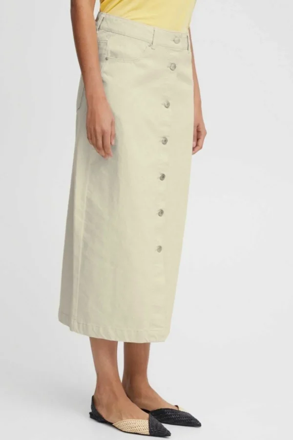 B.Young Bykatsa Cream Midi Skirt*Women Skirts & Shorts
