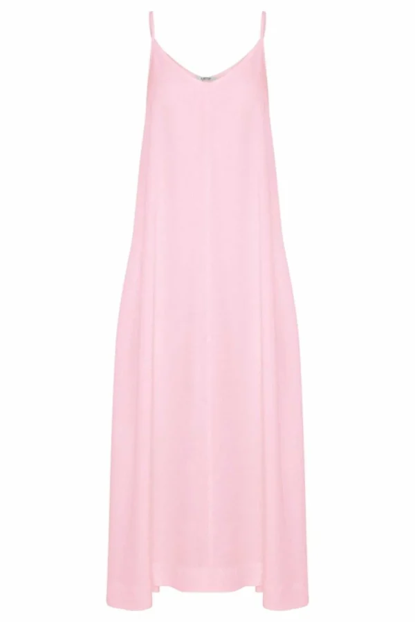 B.Young Byluma Pink Summer Midi Dress*Women Dresses & Jumpsuits