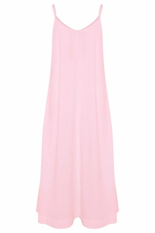 B.Young Byluma Pink Summer Midi Dress*Women Dresses & Jumpsuits