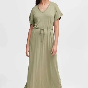 B.Young Bypireni Khaki Green Midi Dress*Women Dresses & Jumpsuits