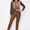 J'aime la Vie Camel Pu Jeans*Women Jeans & Trousers