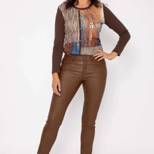 J'aime la Vie Camel Pu Jeans*Women Jeans & Trousers