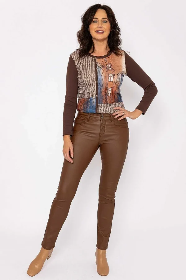 J'aime la Vie Camel Pu Jeans*Women Jeans & Trousers