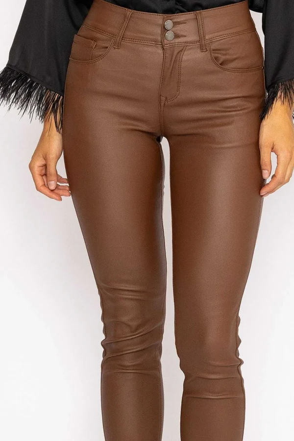 J'aime la Vie Camel Pu Jeans*Women Jeans & Trousers