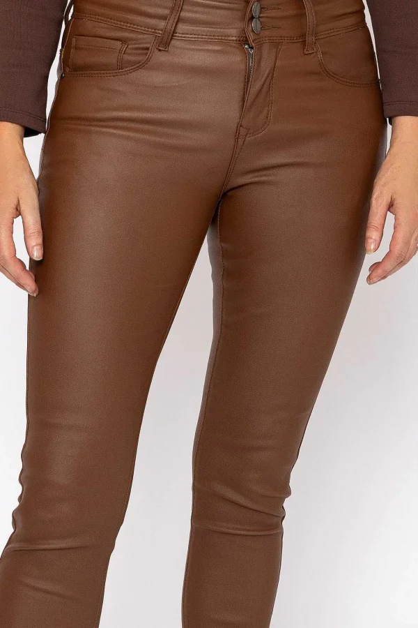 J'aime la Vie Camel Pu Jeans*Women Jeans & Trousers