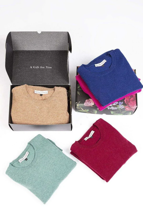 Rowen Avenue 100% Cashmere Knit In Burgundy*Women Jumpers & Cardigans