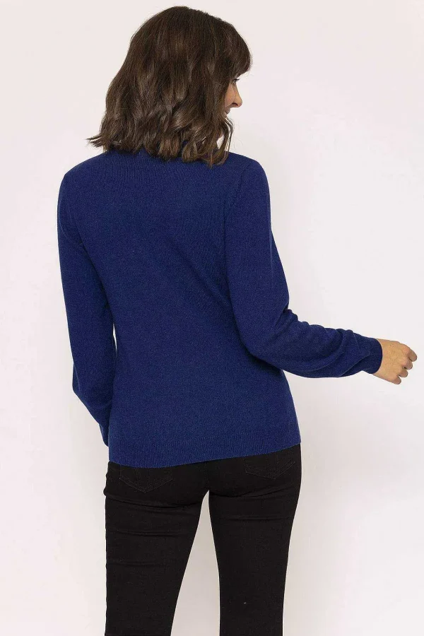 Rowen Avenue 100% Cashmere Knit In Denim*Women Jumpers & Cardigans