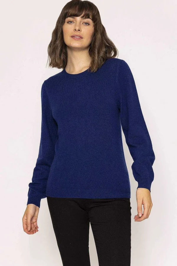 Rowen Avenue 100% Cashmere Knit In Denim*Women Jumpers & Cardigans