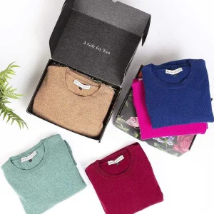 Rowen Avenue 100% Cashmere Knit In Denim*Women Jumpers & Cardigans