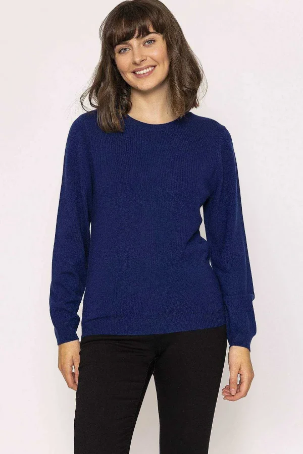 Rowen Avenue 100% Cashmere Knit In Denim*Women Jumpers & Cardigans