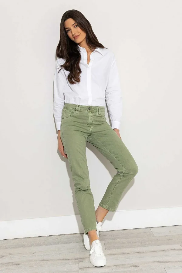 Kelly & Grace Weekend Casual Jean Pants In Green*Women Jeans & Trousers