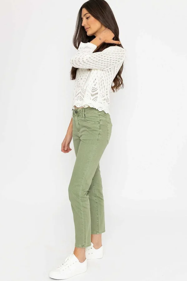 Kelly & Grace Weekend Casual Jean Pants In Green*Women Jeans & Trousers