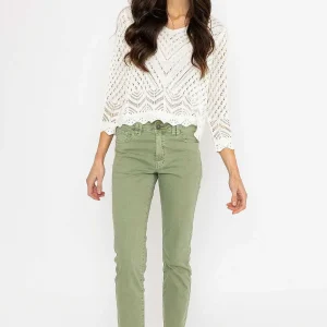 Kelly & Grace Weekend Casual Jean Pants In Green*Women Jeans & Trousers