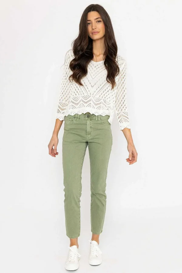 Kelly & Grace Weekend Casual Jean Pants In Green*Women Jeans & Trousers