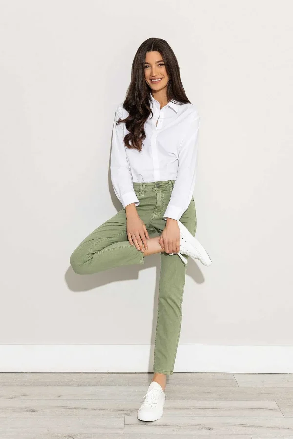 Kelly & Grace Weekend Casual Jean Pants In Green*Women Jeans & Trousers