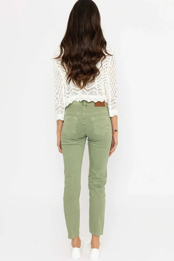 Kelly & Grace Weekend Casual Jean Pants In Green*Women Jeans & Trousers